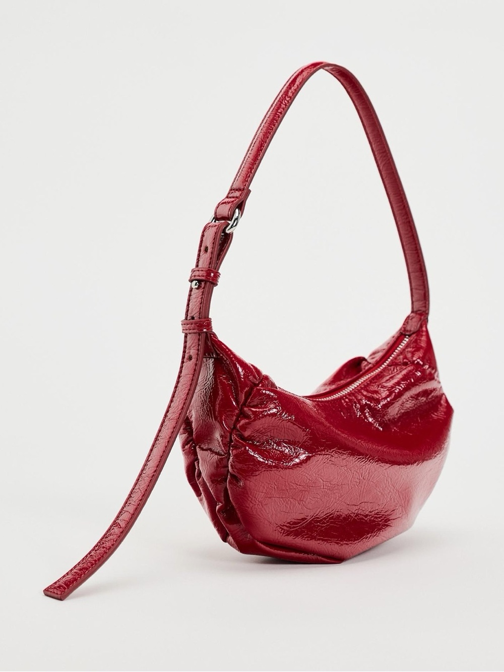 Zara RUCHED SHOULDER BAG